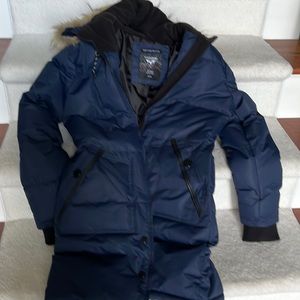 Noize Women's Navy Blue Puffer Coat